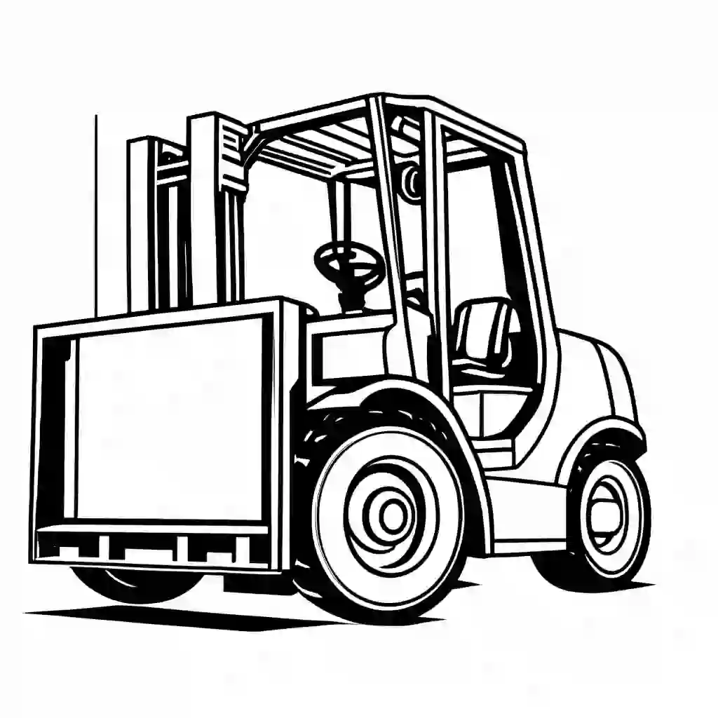 Forklift Trucks coloring pages